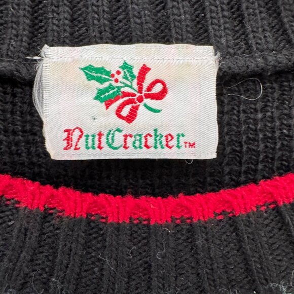 Vtg Nutcracker Ugly Christmas Sweater Womens Multicolor Tacky Pullover Sz 58 L - Picture 3 of 8